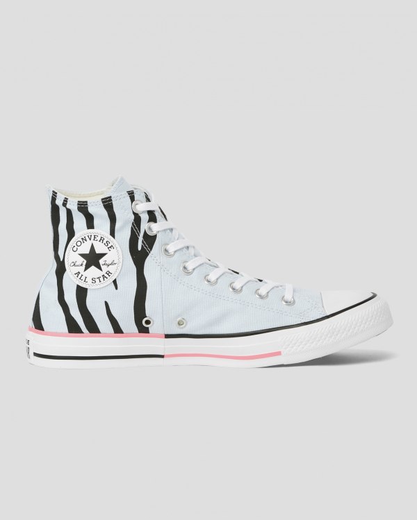 Converse Chuck Taylor All Star Sun Blocked Icon Print Blå Sko Danmark - Converse Høje Sneakers Herre